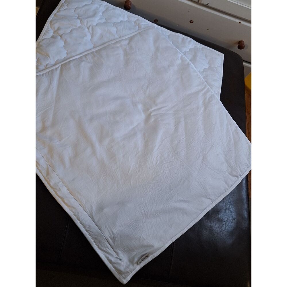 NWT Martha Stewart White XL Pillow Quilted Shams Luxury Egyptian Cotton - Picture 6 of 10